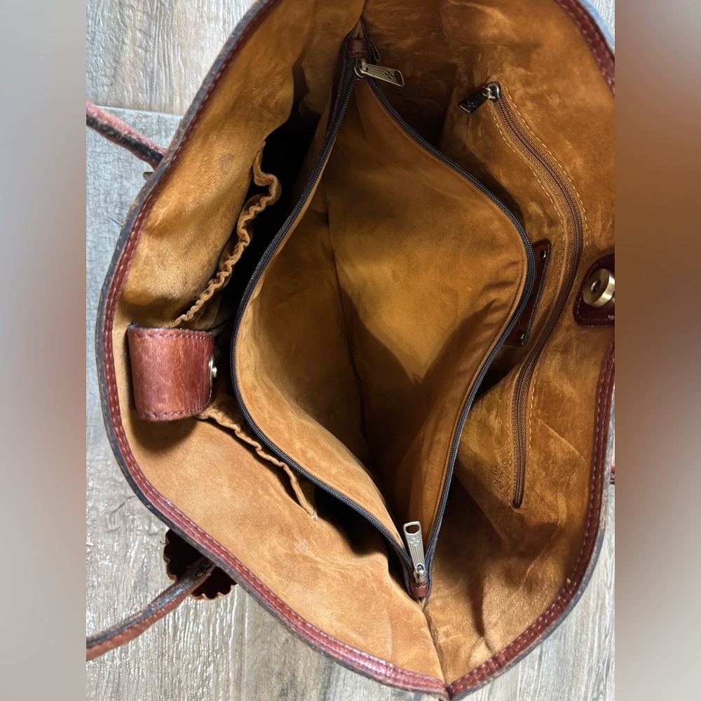 Patricia Nash Brown Leather Tote Bag - Picture 7 of 11